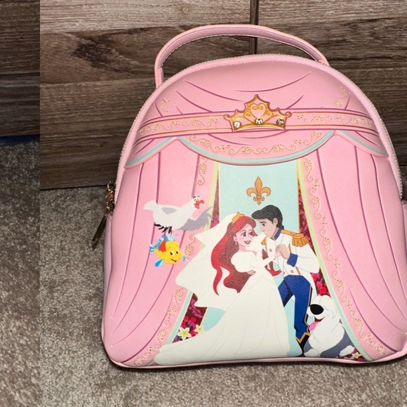 Danielle Nicole Handbags - Danielle Nicole The Little Mermaid Ariel & Eric Wedding Scene Mini Backpack